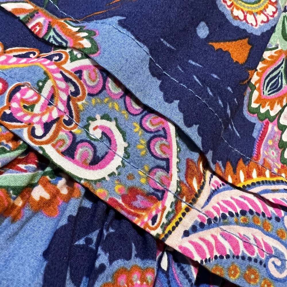 EUC [Maeve] Blue Flutter Sleeve <Somerset> Pink Paisley {Anthro} Sundress | XXS - Picture 9 of 15